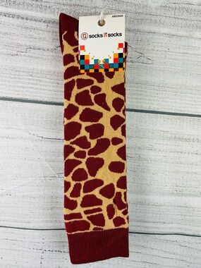 Socks n Socks Women's One Size Knee High Cute Giraffe Print Socks - NEW 1 Pair